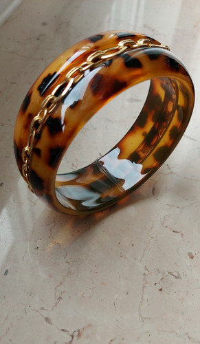 Armreif leo look gold 21cm - leo,
