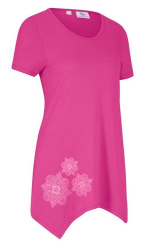 Damen tunika shirt zipfel look - damen,
