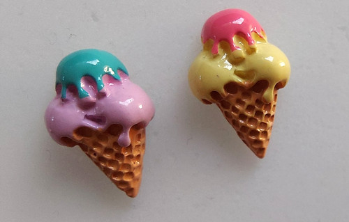 Ohrringe eis hörnchen - eis, kawaii