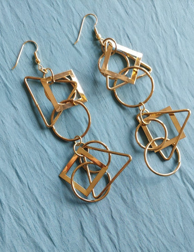 Ohrringe gold boho style - ohrringe, retro
