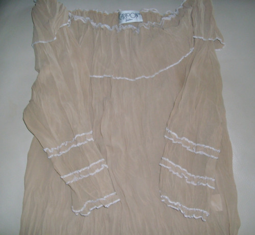 True vintage 80s rüschenbluse - true,