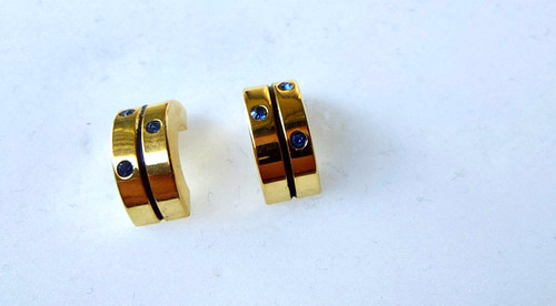 Ohrringe strass glitzer topas - glitzer,