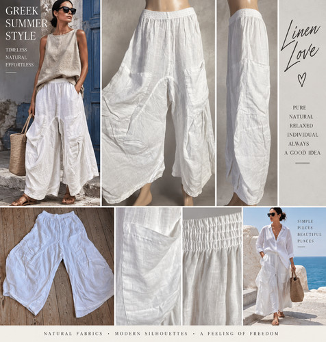 Lagenlook leinenhose balloon - lagenlook,