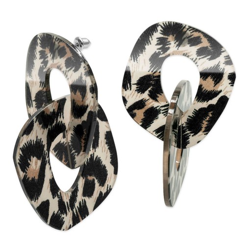 Paar ohrstecker leopard - 1,