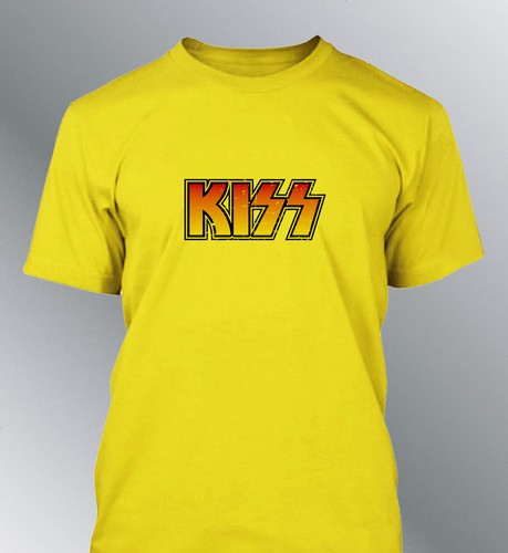 Shirt kiss rock - t-shirt, rock'n'roll
