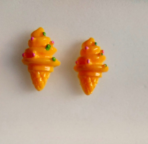 Ohrringe eis hörnchen - ohrringe,