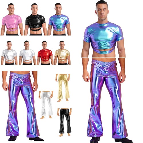 Herren metallic shiny disco - metallic,