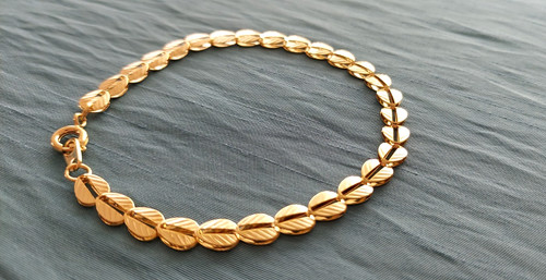 Armband gold blätter - armband,