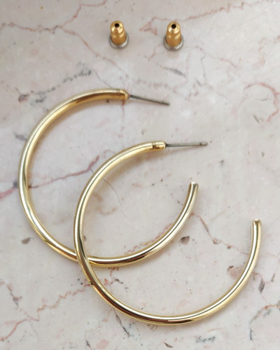 Ohrringe creolen gold retro - gold,